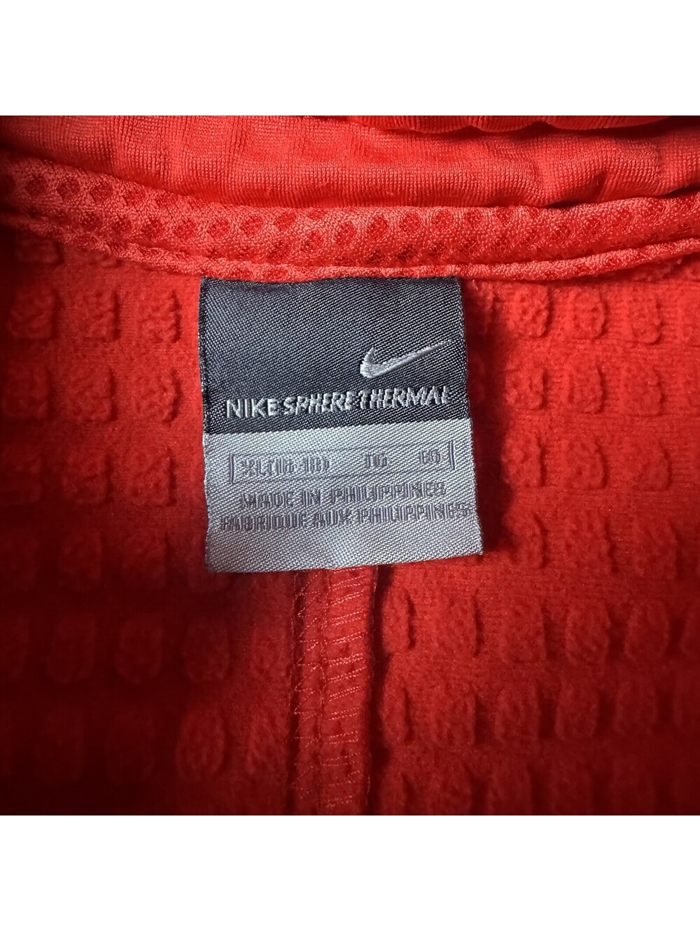 Nike Sphere Thermalwomen Running 1/2 Zip Pullover Red Sz Xl 16/18 Y2k - Picture 2 of 7